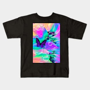 “Butterfly and Bubbles” Kids T-Shirt